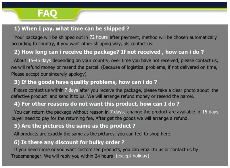 1 FAQ