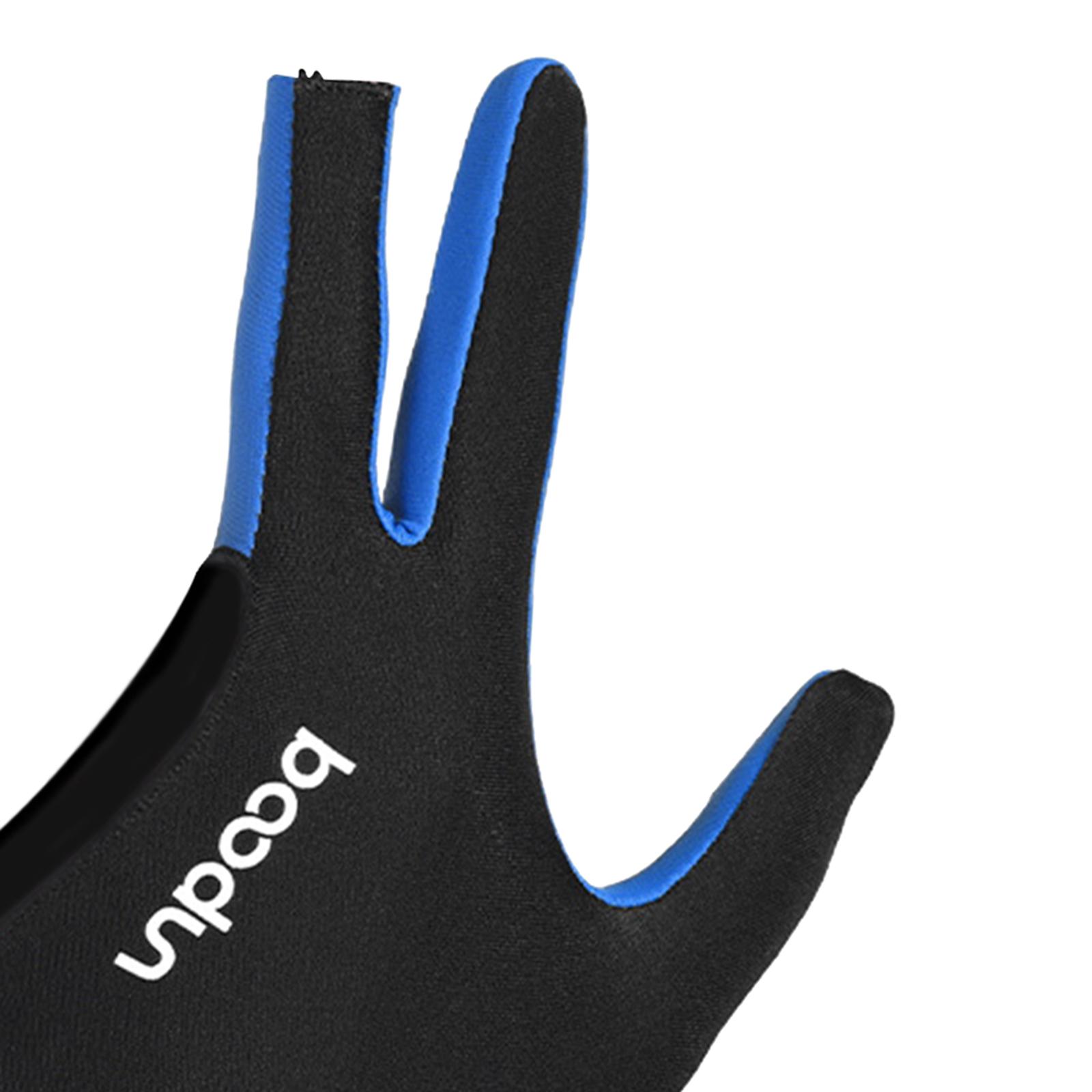 1PC Billiard Gloves for Women Men Open 3 Fingers Show Gloves Snooker Glove Universal Unisex Adults Billiard Glove Breathable