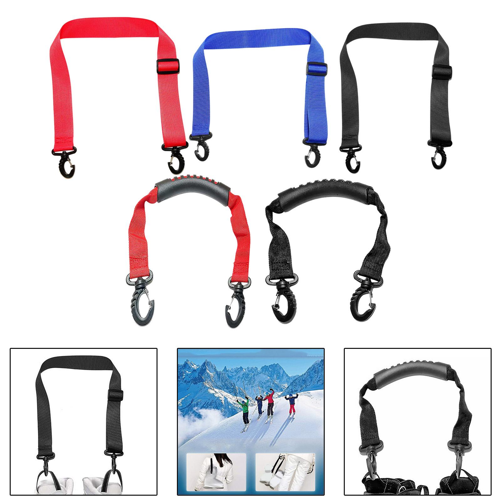 Snowboard Shoulder Strap Portable Skis Belt Skate Shoes Fixing Strap Heavy Duty Roller Skate Leash for Ski Sticks Kids Families