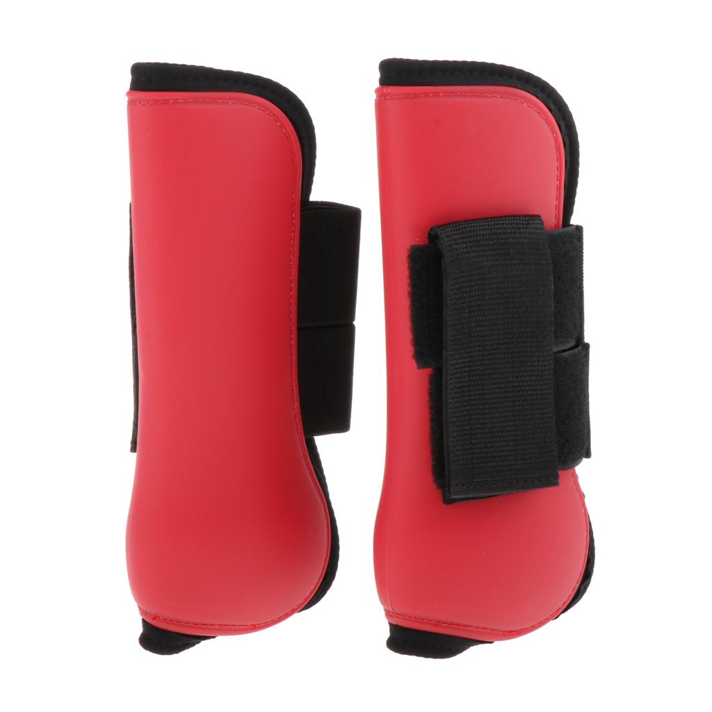 Horse Leg Boots  Wraps, PU Shell Shockproof Horse Leg Protective Guards Protective Padded Hind Splint Boot