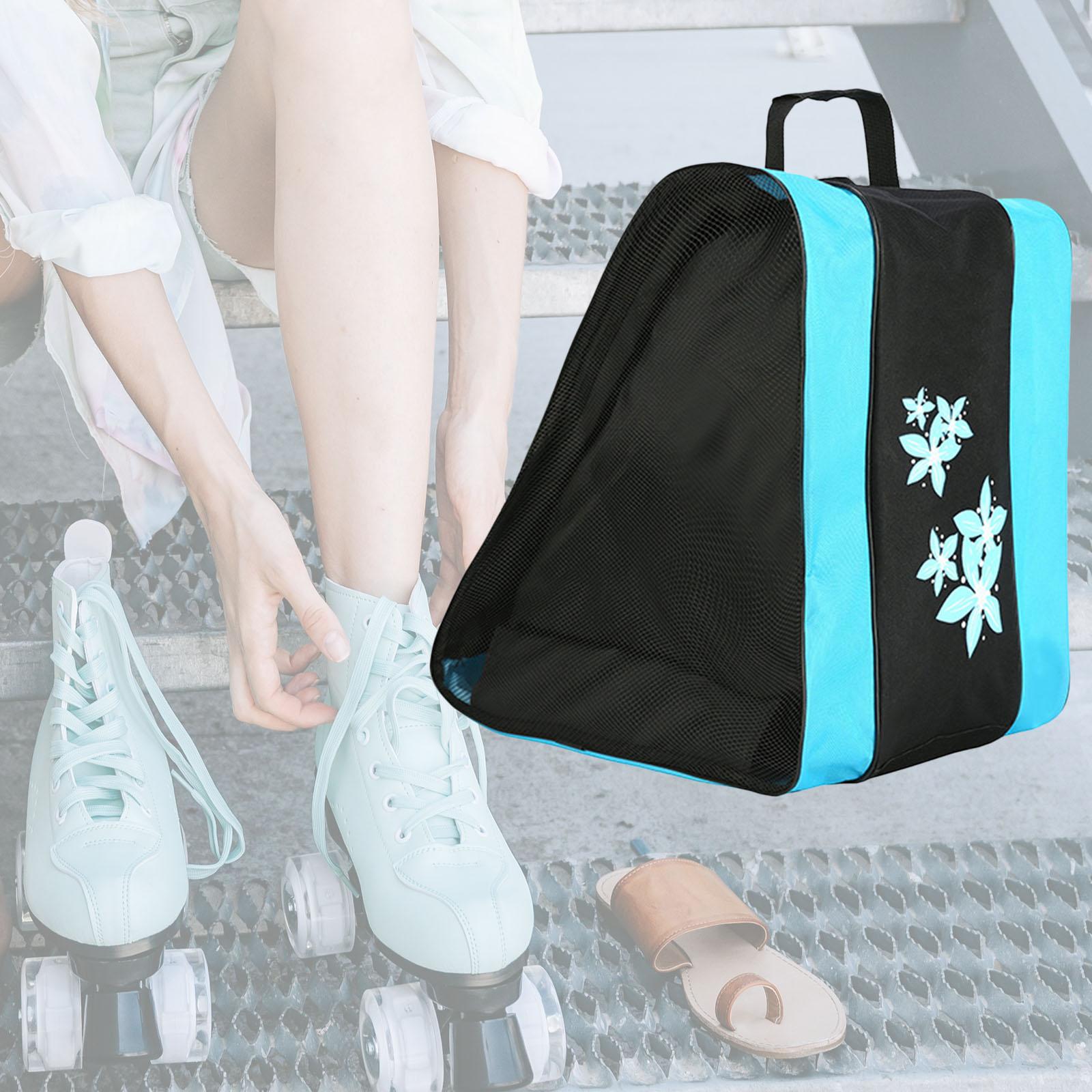 Roller , Ice  Triangle  Skate Shoes Carry Case Skate Tote with Adjustable